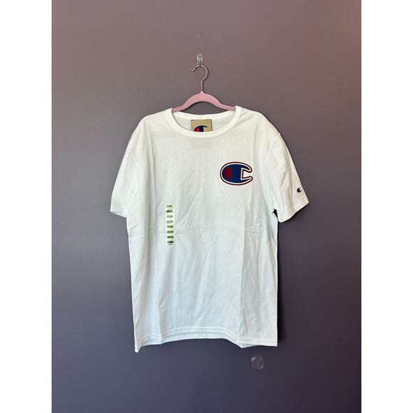 NWT Champion Classic Big C Logo Graphic T-Shirt Size Medium - Picture 1 of 8